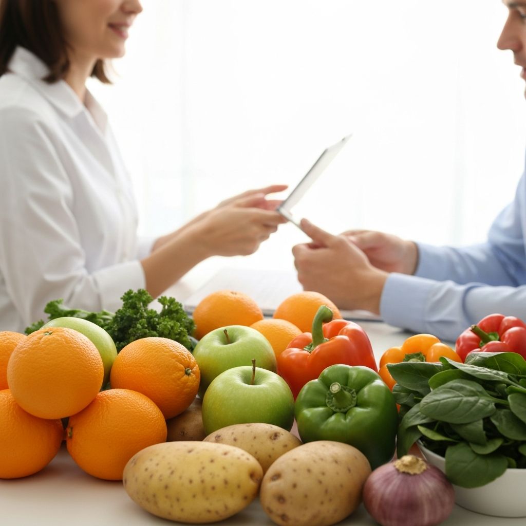 Healthy nutrition consultation